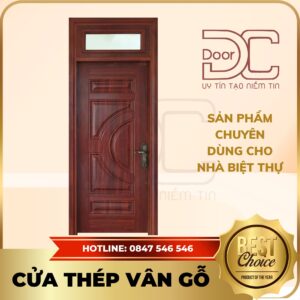 Cửa Thép Vân Gỗ DC24.TVG-1C.30