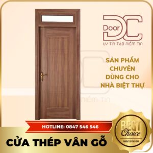 Cửa Thép Vân Gỗ DC24.TVG-1C.31