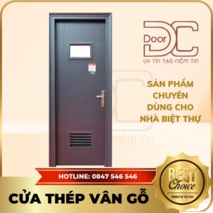 Cửa Thép Vân Gỗ DC24.TVG-1C.32