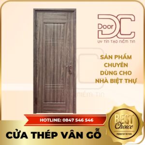Cửa Thép Vân Gỗ DC24.TVG-1C.34