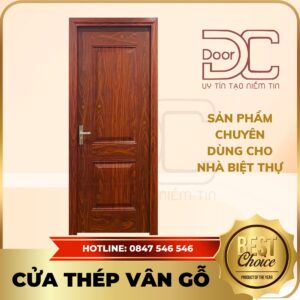 Cửa Thép Vân Gỗ DC24.TVG-1C.36