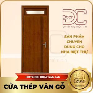 Cửa Thép Vân Gỗ DC24.TVG-1C.38