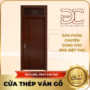 Cửa Thép Vân Gỗ DC24.TVG-1C.39