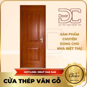 Cửa Thép Vân Gỗ DC24.TVG-1C.4