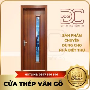 Cửa Thép Vân Gỗ DC24.TVG-1C.40