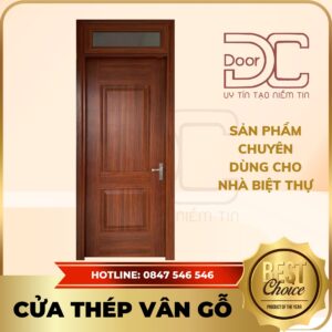 Cửa Thép Vân Gỗ DC24.TVG-1C.42