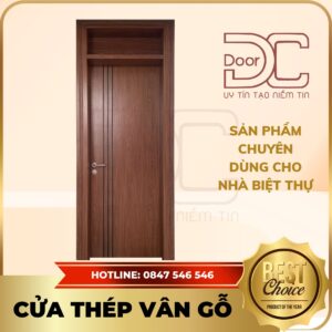 Cửa Thép Vân Gỗ DC24.TVG-1C.5