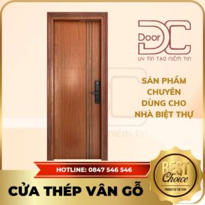 Cửa Thép Vân Gỗ DC24.TVG-1C.6