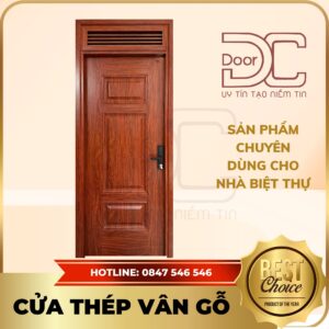 Cửa Thép Vân Gỗ DC24.TVG-1C.7