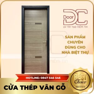 Cửa Thép Vân Gỗ DC24.TVG-1C.8