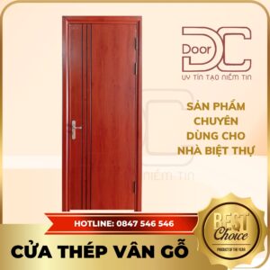 Cửa Thép Vân Gỗ DC24.TVG-1C.9