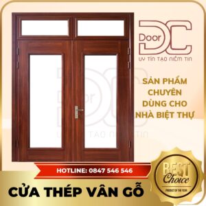 Cửa Thép Vân Gỗ DC24.TVG-2C.10