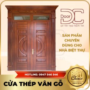 Cửa Thép Vân Gỗ DC24.TVG-2C.5