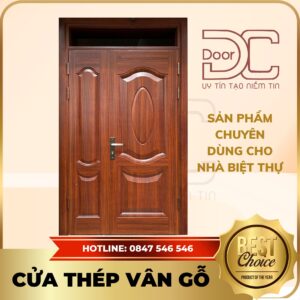 Cửa Thép Vân Gỗ DC24.TVG-2CL.10