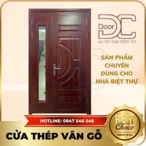 Cửa Thép Vân Gỗ DC24.TVG-2CL.13