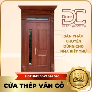 Cửa Thép Vân Gỗ DC24.TVG-2CL.3