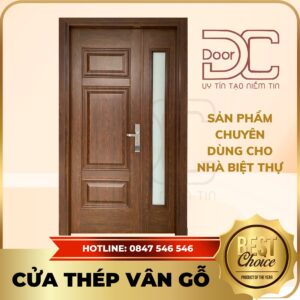 Cửa Thép Vân Gỗ DC24.TVG-2CL.4