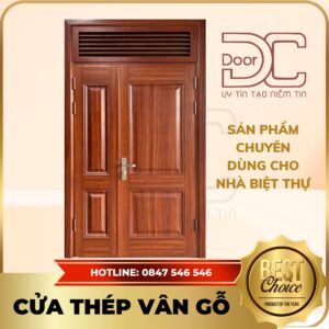 Cửa Thép Vân Gỗ DC24.TVG-2CL.7