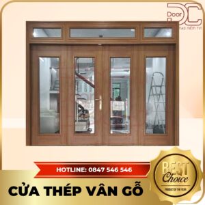 Cửa Thép Vân Gỗ DC24.TVG-4C.1