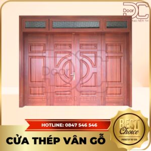 Cửa Thép Vân Gỗ DC24.TVG-4C.3