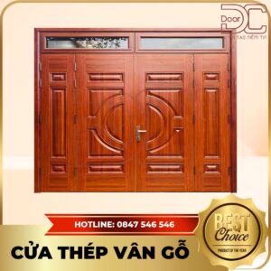 Cửa Thép Vân Gỗ DC24.TVG-4CL.14