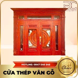 Cửa Thép Vân Gỗ DC24.TVG-4CL.18