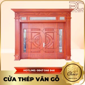 Cửa Thép Vân Gỗ DC24.TVG-4CL.20