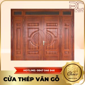 Cửa Thép Vân Gỗ DC24.TVG-4CL.25