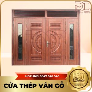 Cửa Thép Vân Gỗ DC24.TVG-4CL.34
