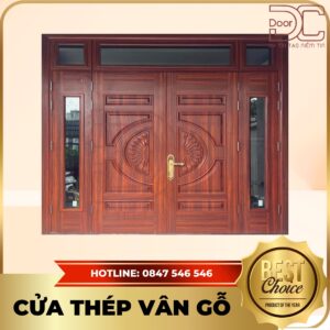 Cửa Thép Vân Gỗ DC24.TVG-4CL.35