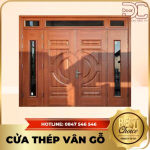 Cửa Thép Vân Gỗ DC24.TVG-4CL.38