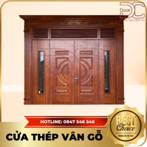 Cửa Thép Vân Gỗ DC24.TVG-4CL.40