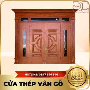 Cửa Thép Vân Gỗ DC24.TVG-4CL.5