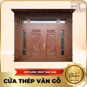 Cửa Thép Vân Gỗ DC24.TVG-4CL.8
