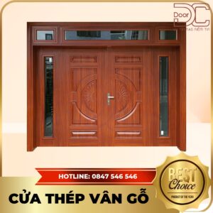 Cửa Thép Vân Gỗ DC24.TVG-4CL.9