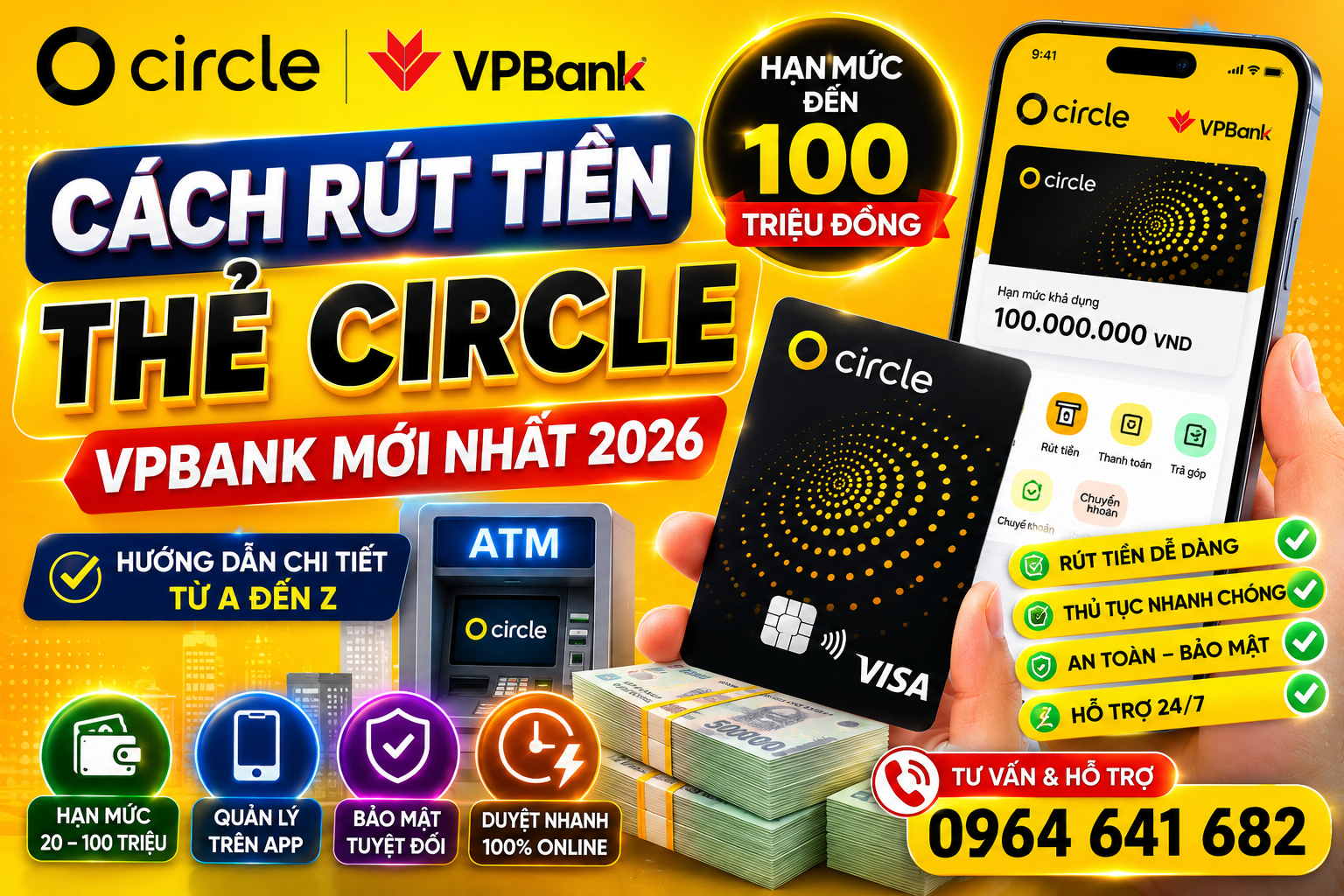 Dịch Vụ Rút Thẻ Circle VPBank Uy Tín Toàn Quốc – Hỗ Trợ Nhanh Trong Ngày