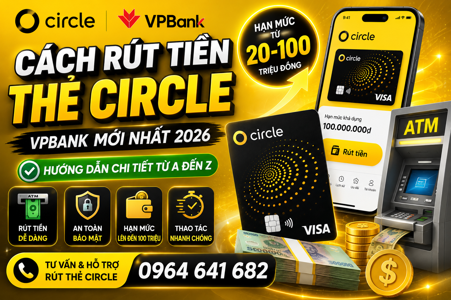 Dịch Vụ Rút Thẻ Circle VPBank Uy Tín Toàn Quốc – Hỗ Trợ Nhanh Trong Ngày
