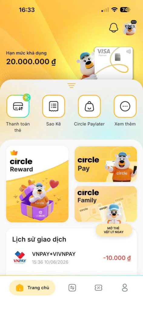 Cách Mở Thẻ Tín Dụng Circle VPBank Mới Nhất 2026 – Hạn Mức Từ 20 Đến 100 Triệu