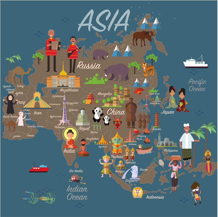 Asia map capture