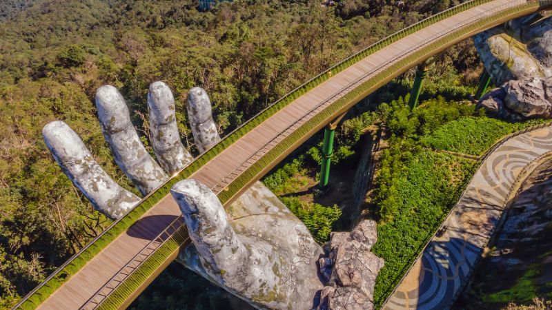 Walk the Golden Bridge – a surreal highlight of Vietnam tour destinations