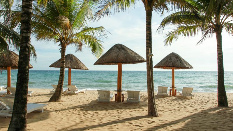 White sand and clear waters define Phu Quoc in Vietnam tour destinations
