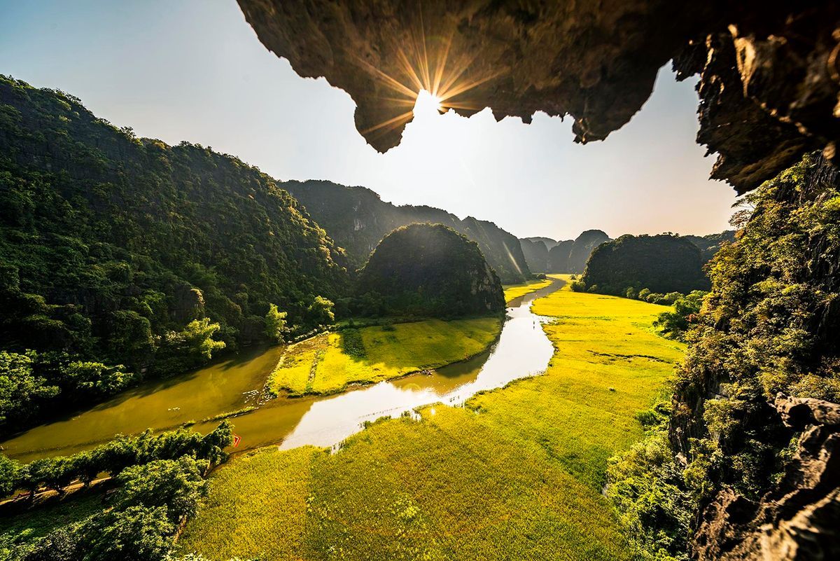 Tam Coc is a scenic highlight of any Ninh Binh full day tour