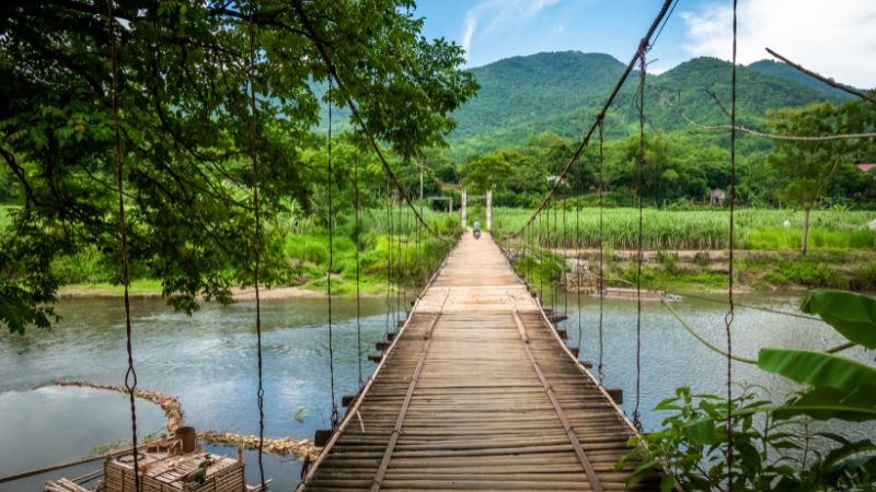 Mai Chau’s peaceful valleys and stilt villages rank high among North Vietnam places to visit