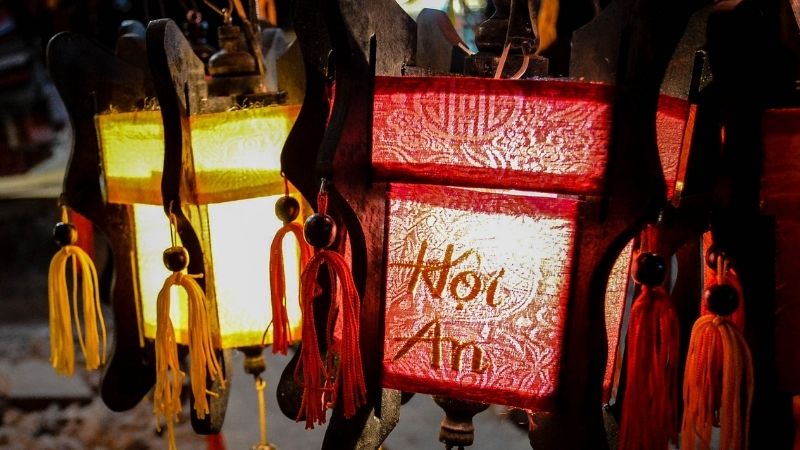 Lantern-lit Ancient Town streets – one of the top things to do in Hoi An Vietnam