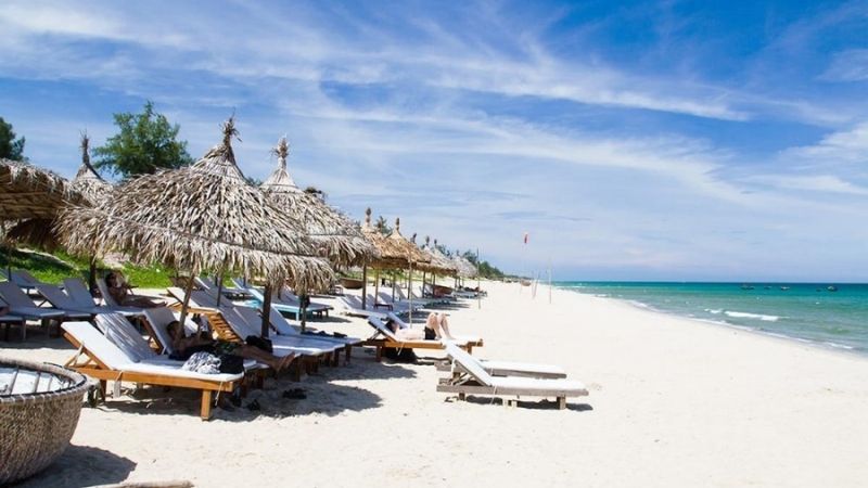 Relaxing at An Bang Beach, one of the best beach activities in Hoi An Vietnam