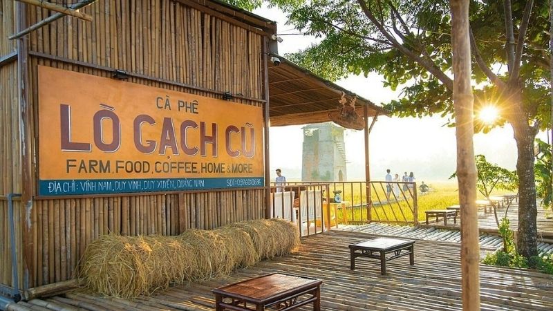 Lo Gach Cu Farm café overlooking rice fields – unique place to visit in Hoi An