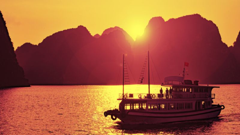 What Is Ha Long Bay Famous For? Your Complete Travel Guide 6 Sunset over limestone islands in Ha Long Bay – what is Ha Long Bay famous for views