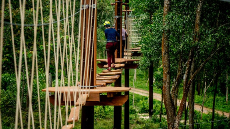 Canyoning in Da Lat with waterfalls and streams captures the spirit of adventure Vietnam travel
