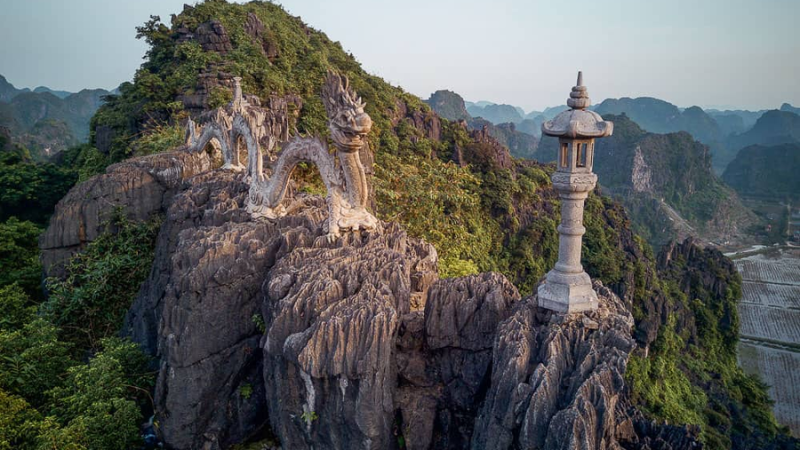 Scenic view from Hang Mua Peak on a Ninh Binh day trip