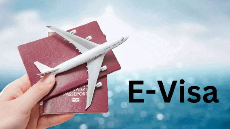 Passport and airplane model symbolizing travel supported by a trusted eVisa Vietnam agency